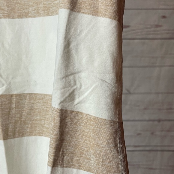 Lululemon Cool Racerback Stroll Stripe Heathered Cashew White / White - Picture 3 of 5